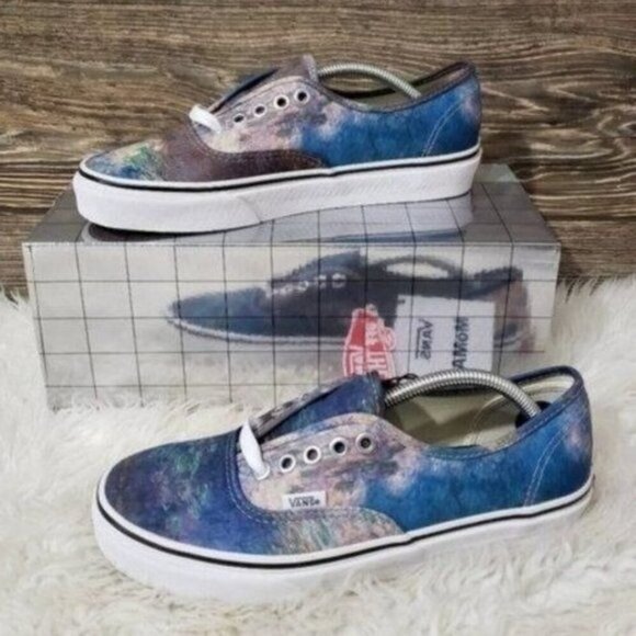 New Vans Authentic Moma Womens Sneakers Size 6.5 DEADSTOCK Artsy Watercolor Boho - Picture 1 of 8
